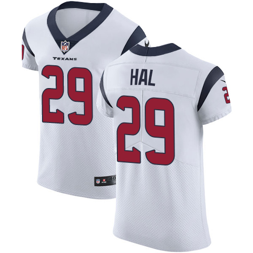 Nike Texans #29 Andre Hal White Men's Stitched NFL Vapor Untouchable Elite Jersey - Click Image to Close